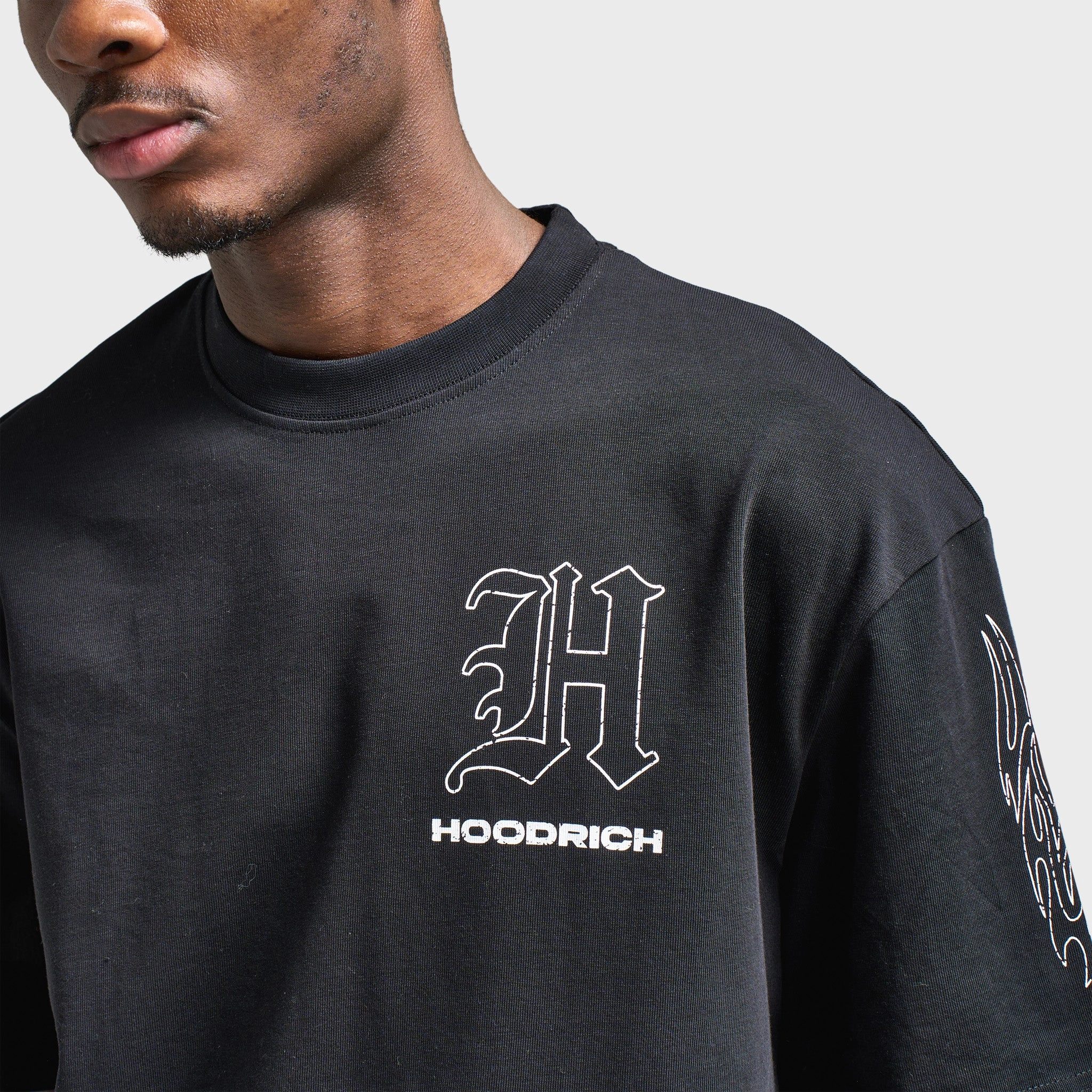 Hoodrich Chroma Oversized Graphic T-Shirt Black / Grey Technology - advanced