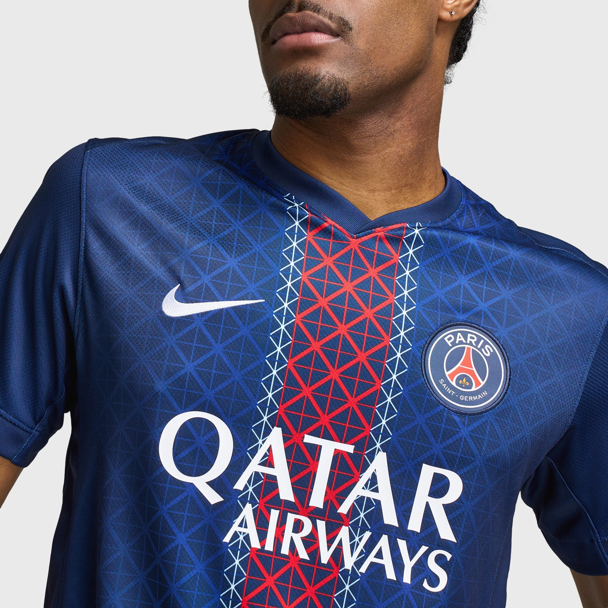 WrinkleFree Material Nike Dri-FIT Paris Saint-Germain Home Replica Jersey Midnight Navy / Midnight Navy - White