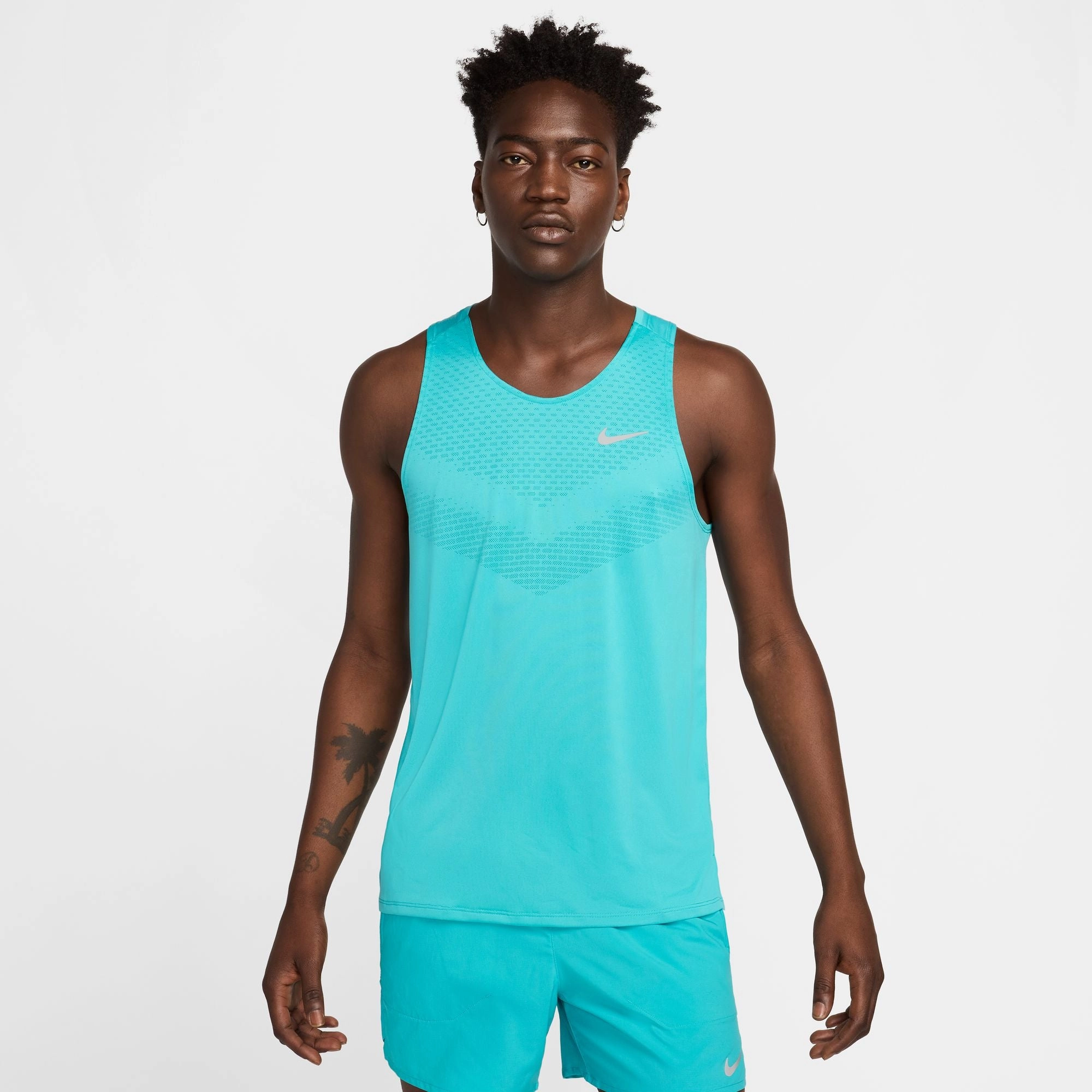 Nike Men's Stride Dri-FIT ADV Running Tank Top Molded Inner Layer Abrasion Resistant Panels