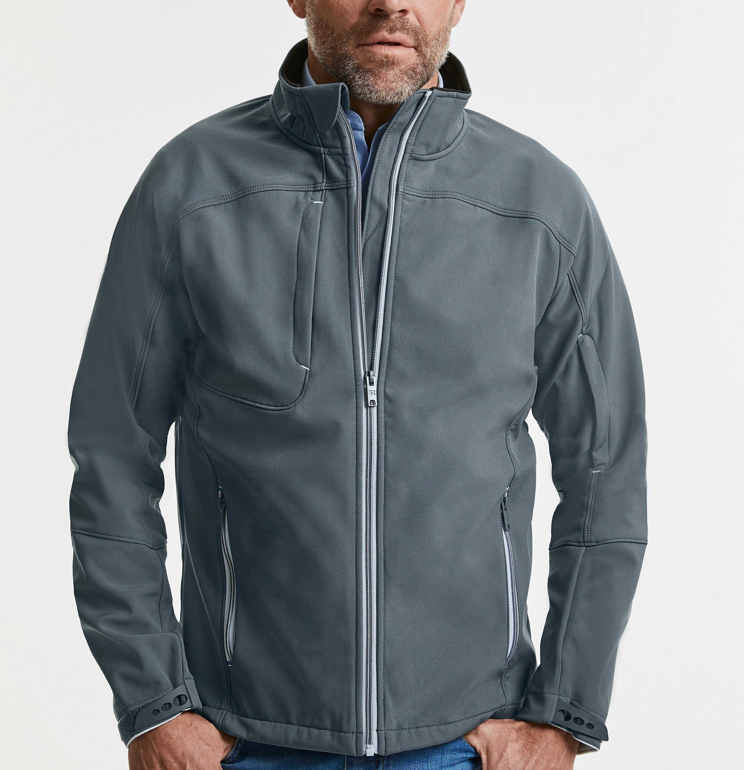 Mens Bionic Softshell Jacket | BLACK MinimalistStyle Linen Soul