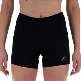 present venue More Mile Biker Womens Short Running Tights - Black