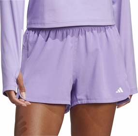 Spark Soul QuickDry adidas Hyperglam Pacer Womens Training Shorts - Purple