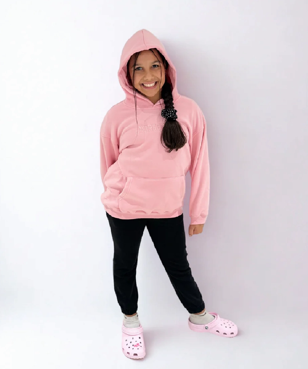 EcoFriendlyProduction UNDRGROUND Kids Moving In Silence Hoodie (Pink)