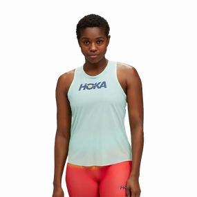 Brushed Microfiber Surface YarnDye Technique Hoka Airolite Run Tank