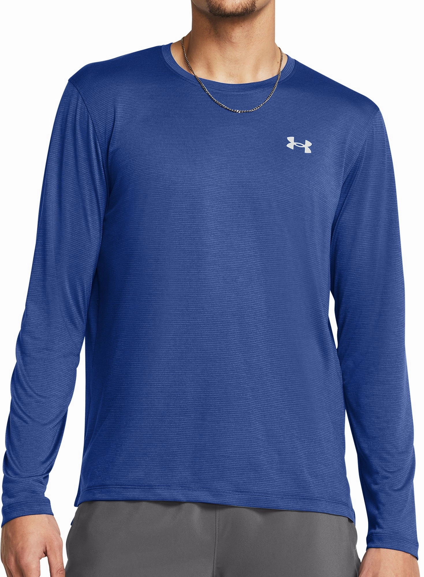 Under Armour Launch Long Sleeve Mens Running Top - Blue season venue coal