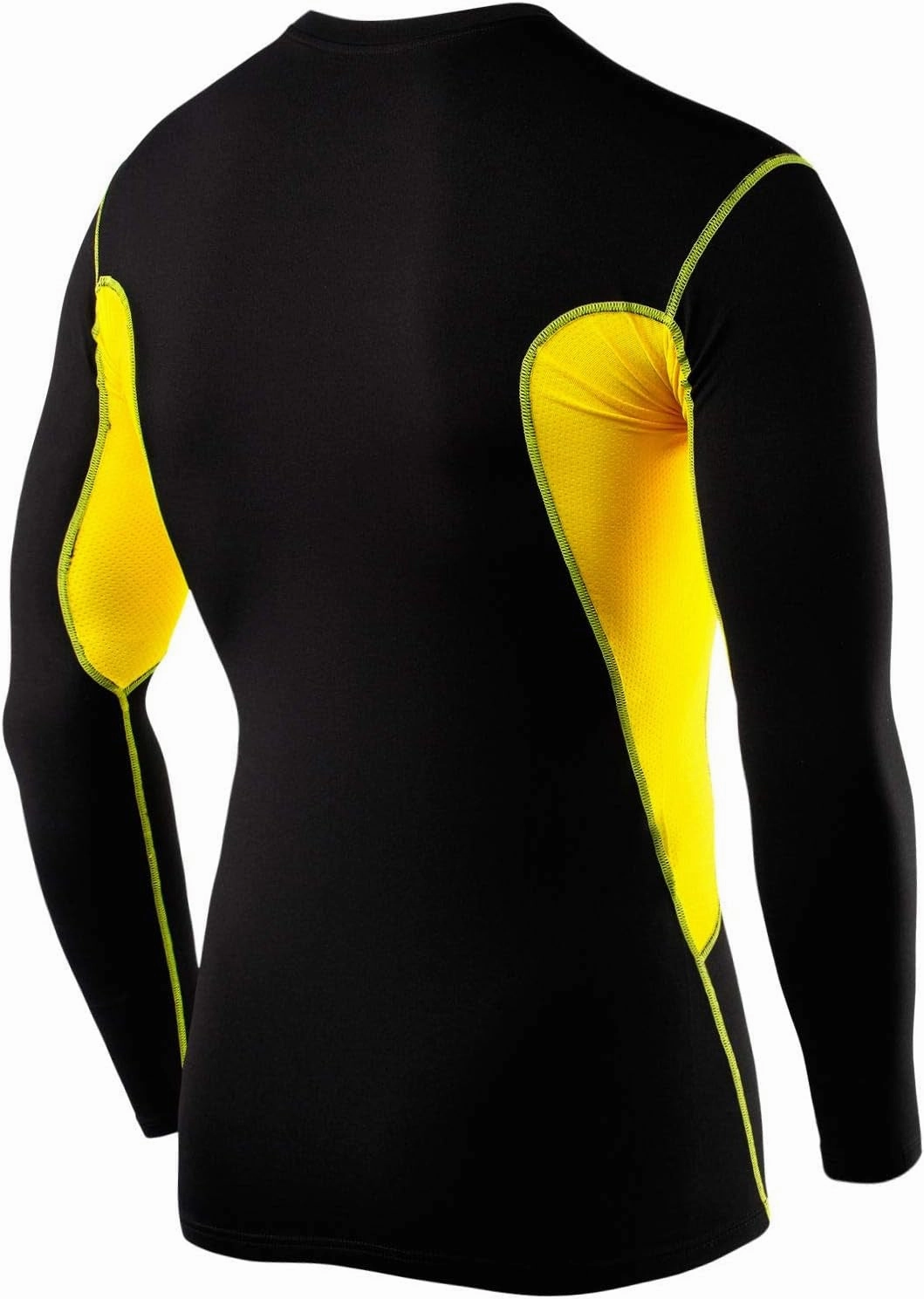 TCA SuperThermal Junior Long Sleeve Compression Top - Black Non Iron Polyester Blend