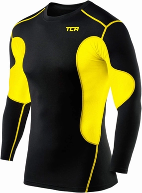 TCA SuperThermal Junior Long Sleeve Compression Top - Black UV - Protected