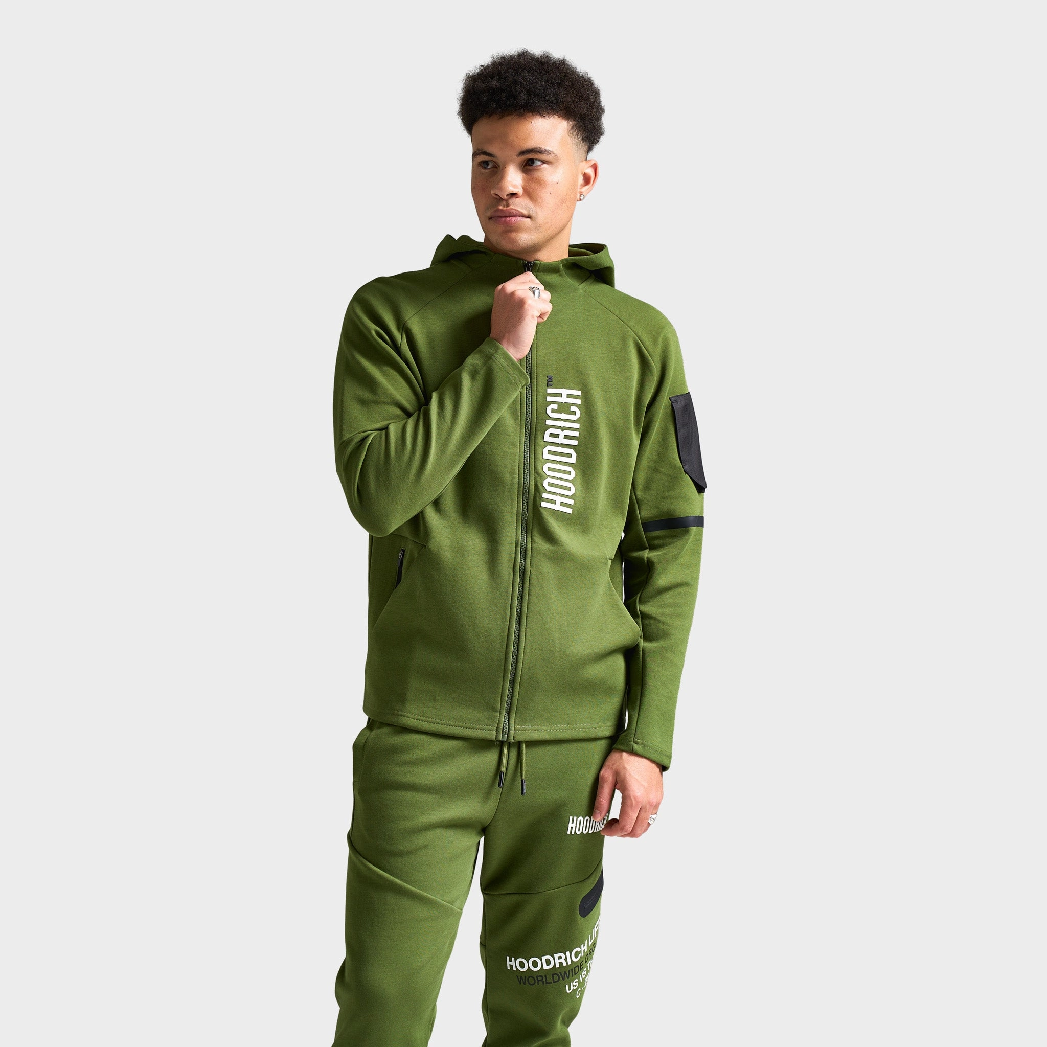 Hoodrich Circuit Hoodie Chive/ White - Black wallet venue thermal
