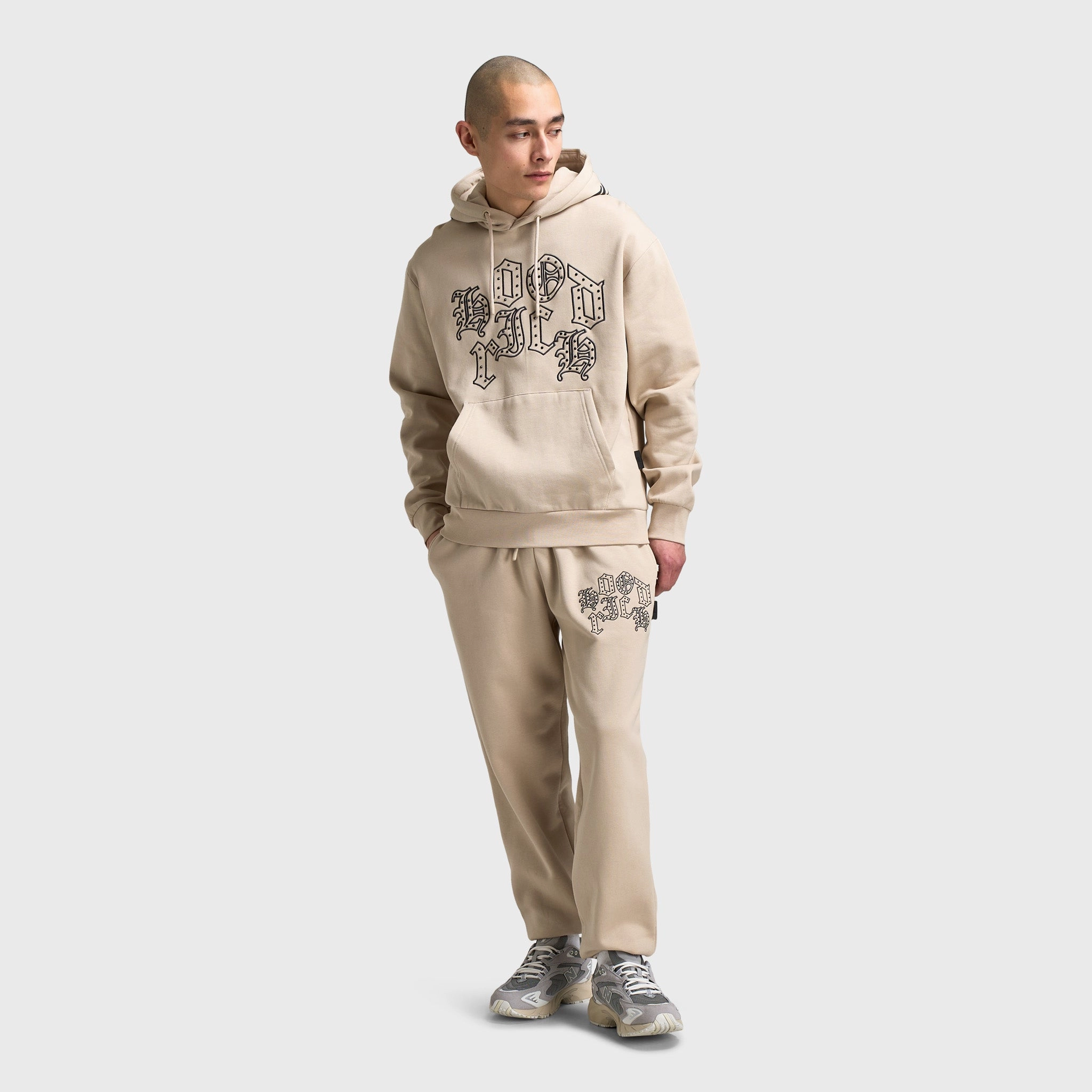 Hoodrich Crown Oversized Hoodie Oxford Tan / Asphalt - Black All Day Comfort Design Balanced Insulation