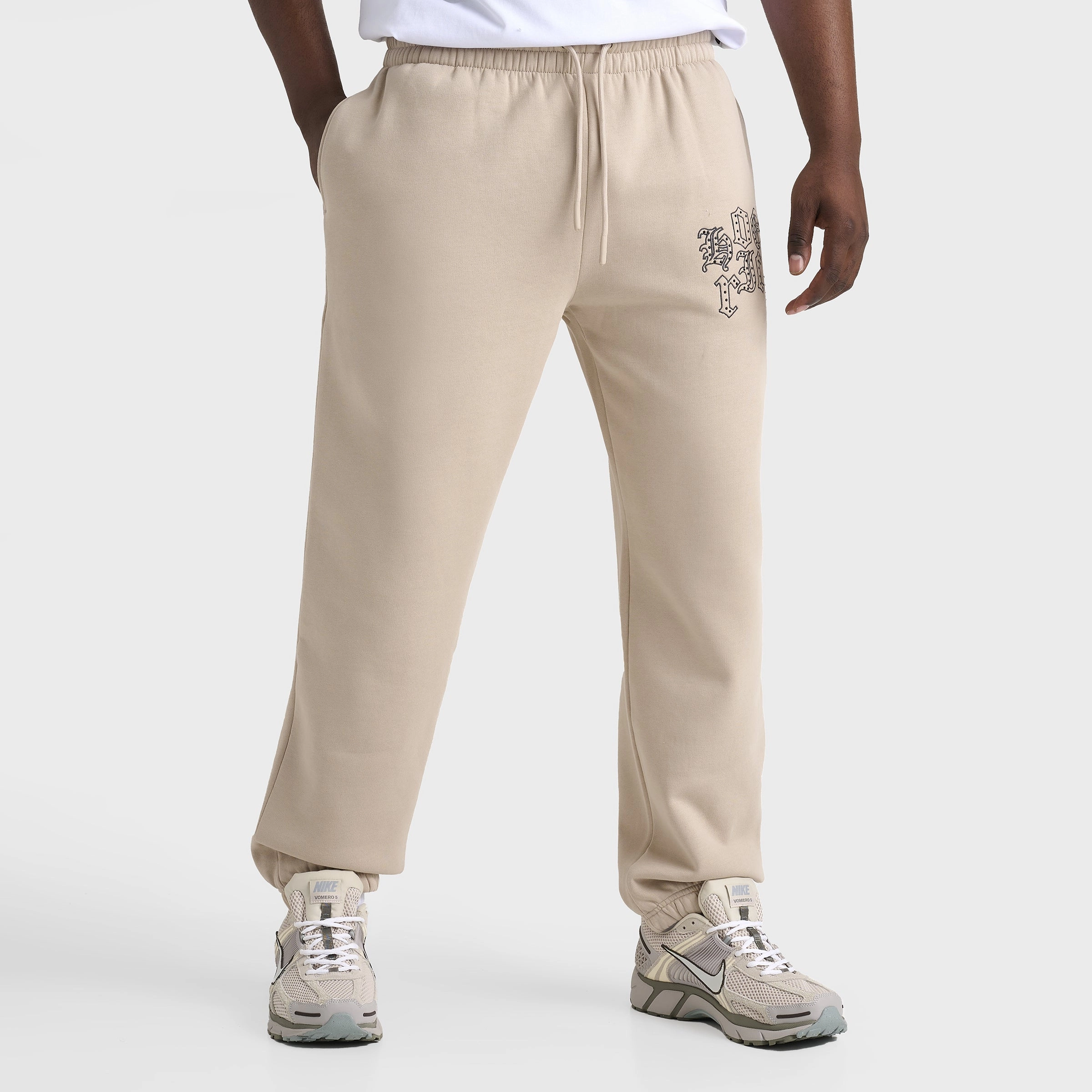 Hoodrich Crown Oversized Joggers Oxford Tan / Asphalt - Black Fashionable Look