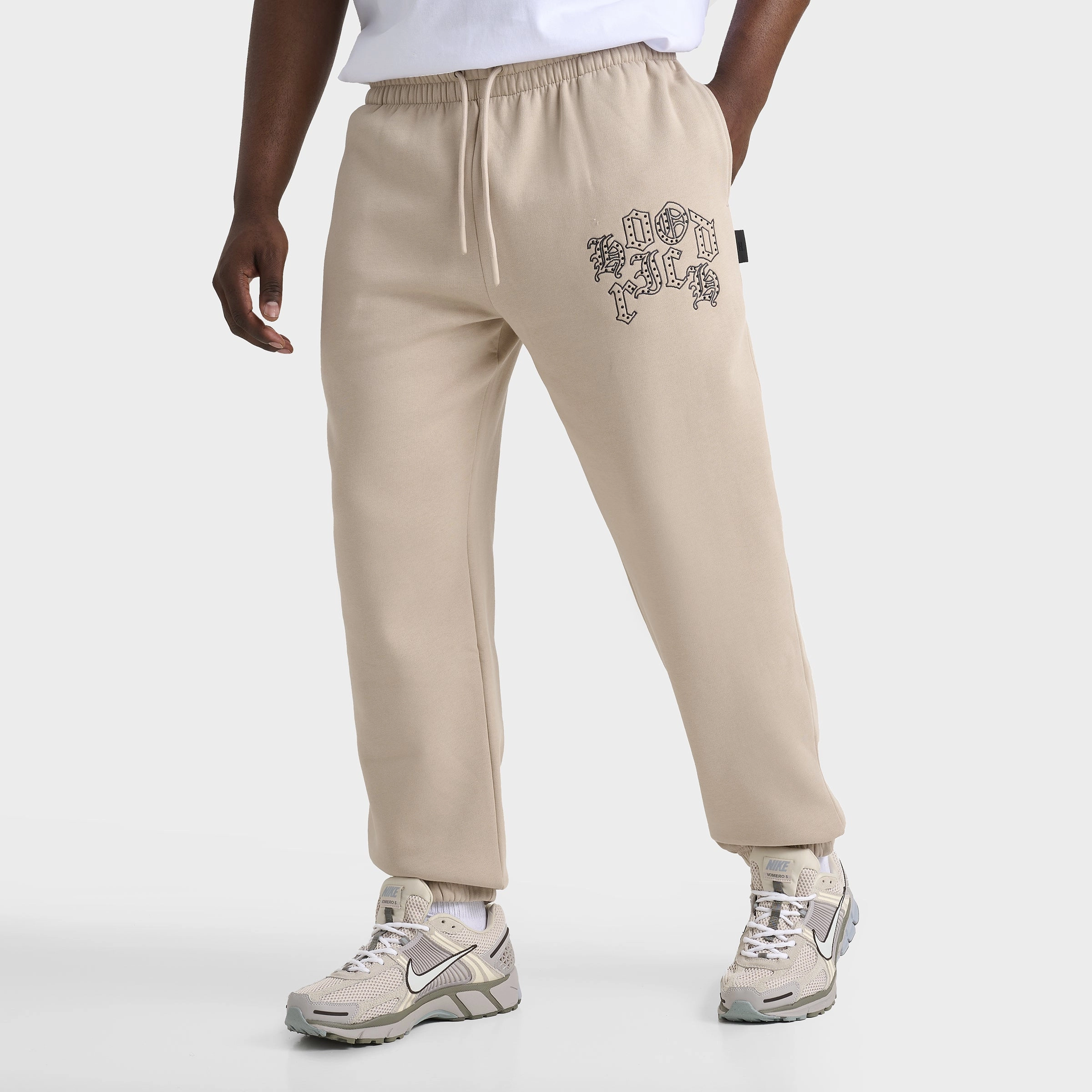 Hoodrich Crown Oversized Joggers Oxford Tan / Asphalt - Black Thermoregulating Fabric global