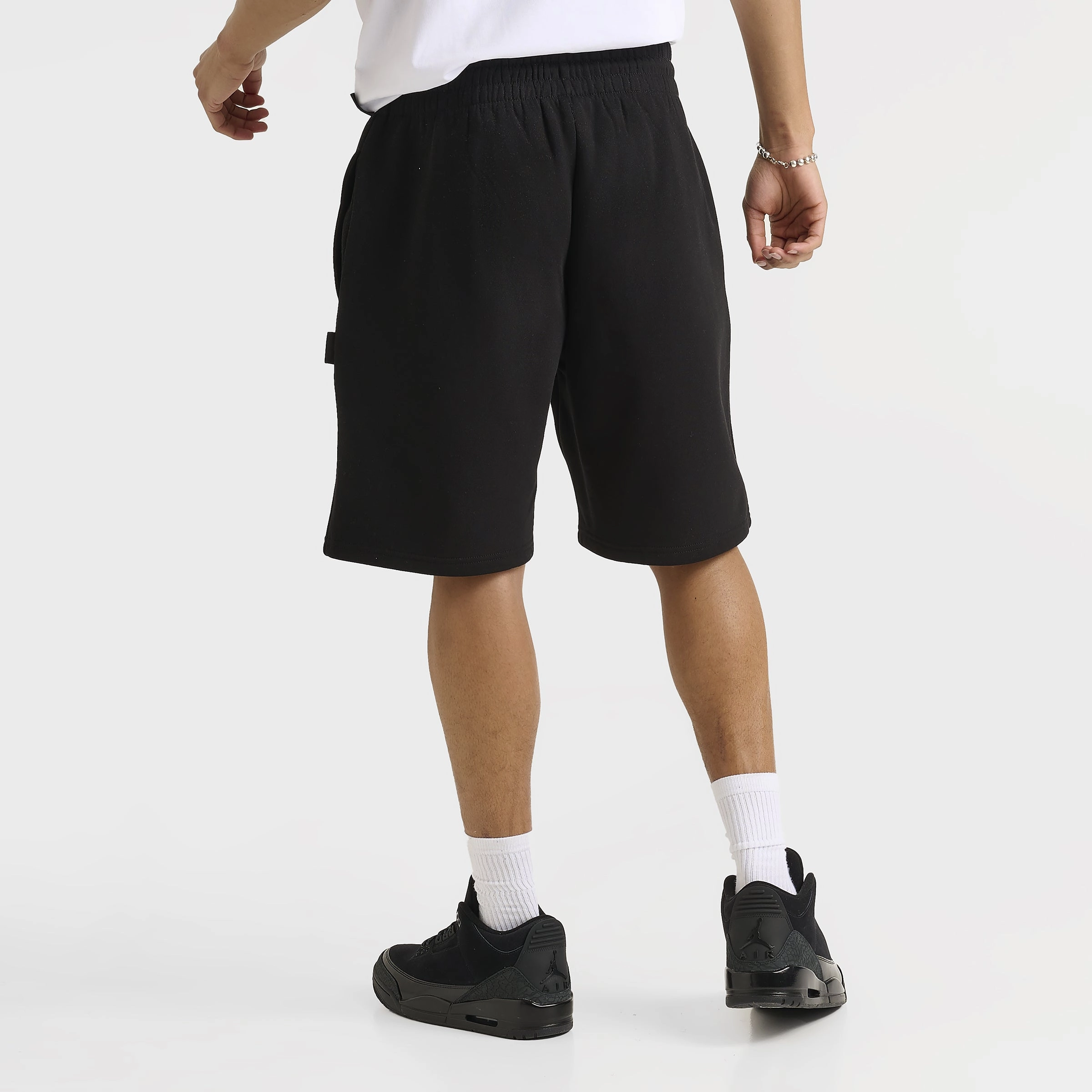 Bold Patterns Travel Comfort Hoodrich Crown Oversized Shorts Black / Lychee