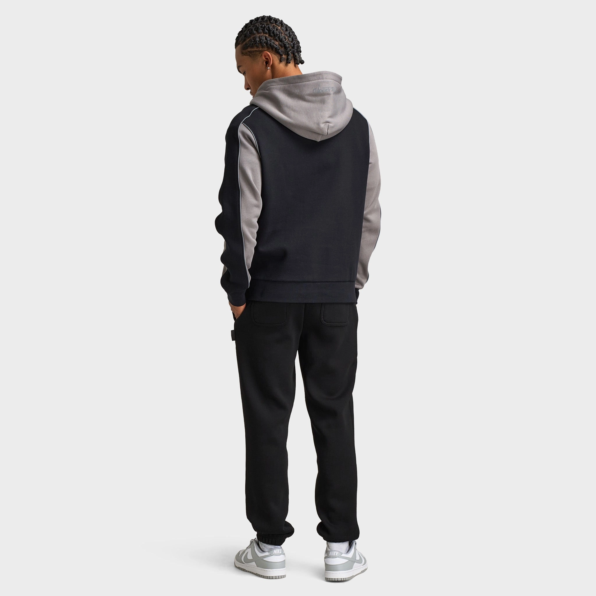 Quick Release Buckles One Color Hoodrich Cypher Oversized Pullover Hoodie / Black