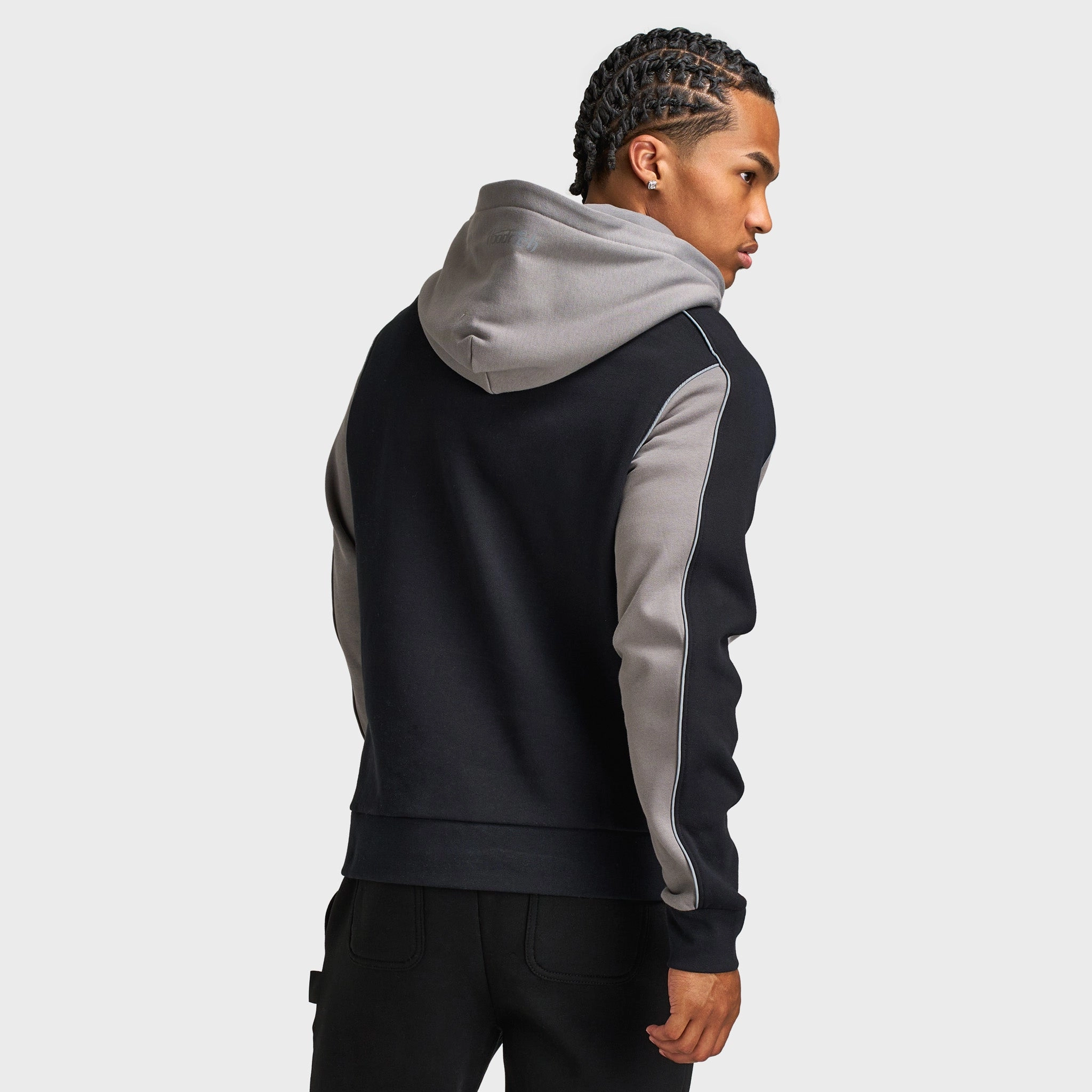 Hoodrich Cypher Oversized Pullover Hoodie / Black HighVisibility Trims