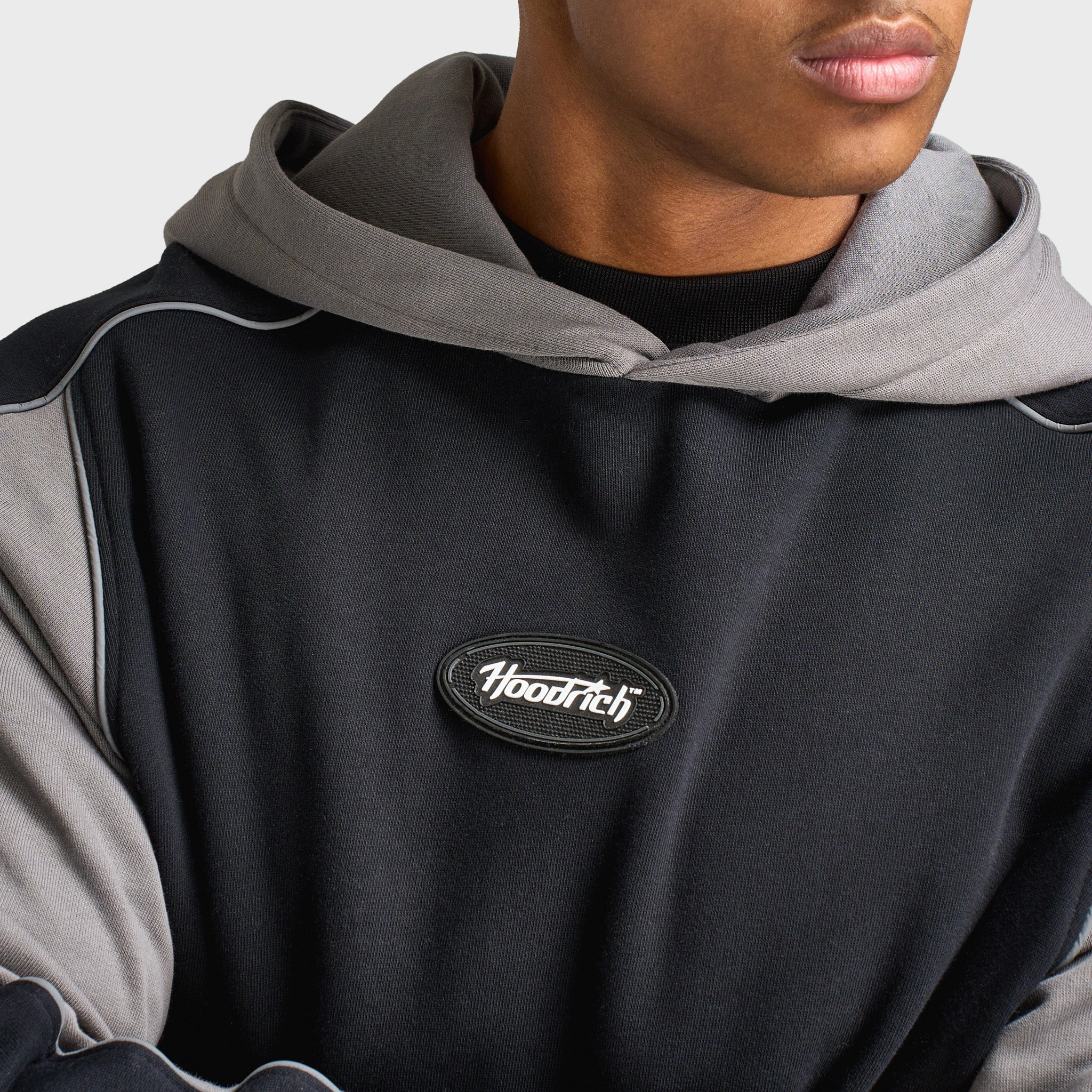 Hoodrich Cypher Oversized Pullover Hoodie / Black Advanced Wickability System Modern Minimal