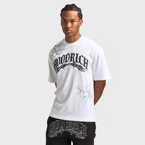 Hoodrich Dark Oversized Graphic T-shirt / White short term projects