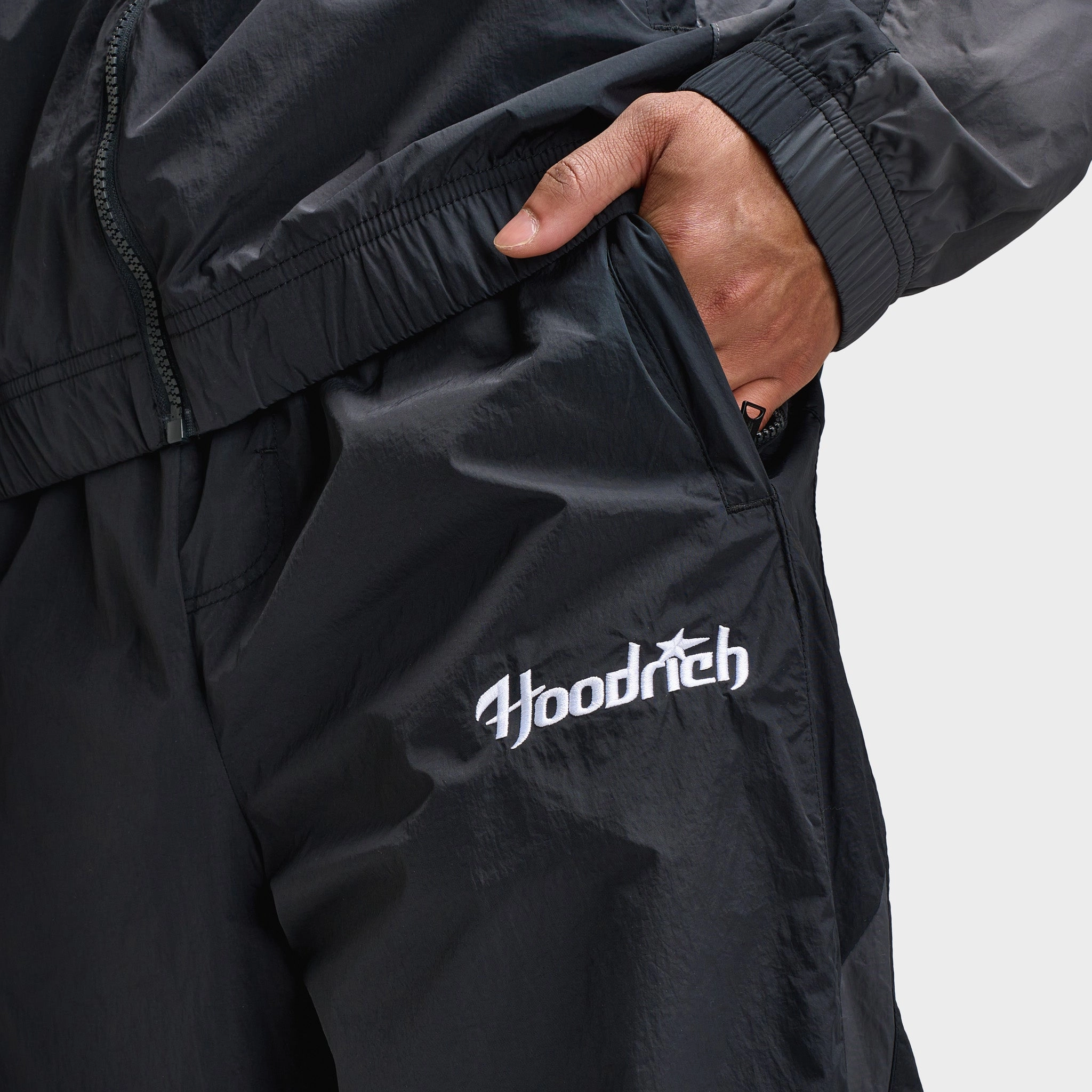 V-neck style Torsional Stability System Hoodrich Galaxy Woven Pants Black / Asphalt - White