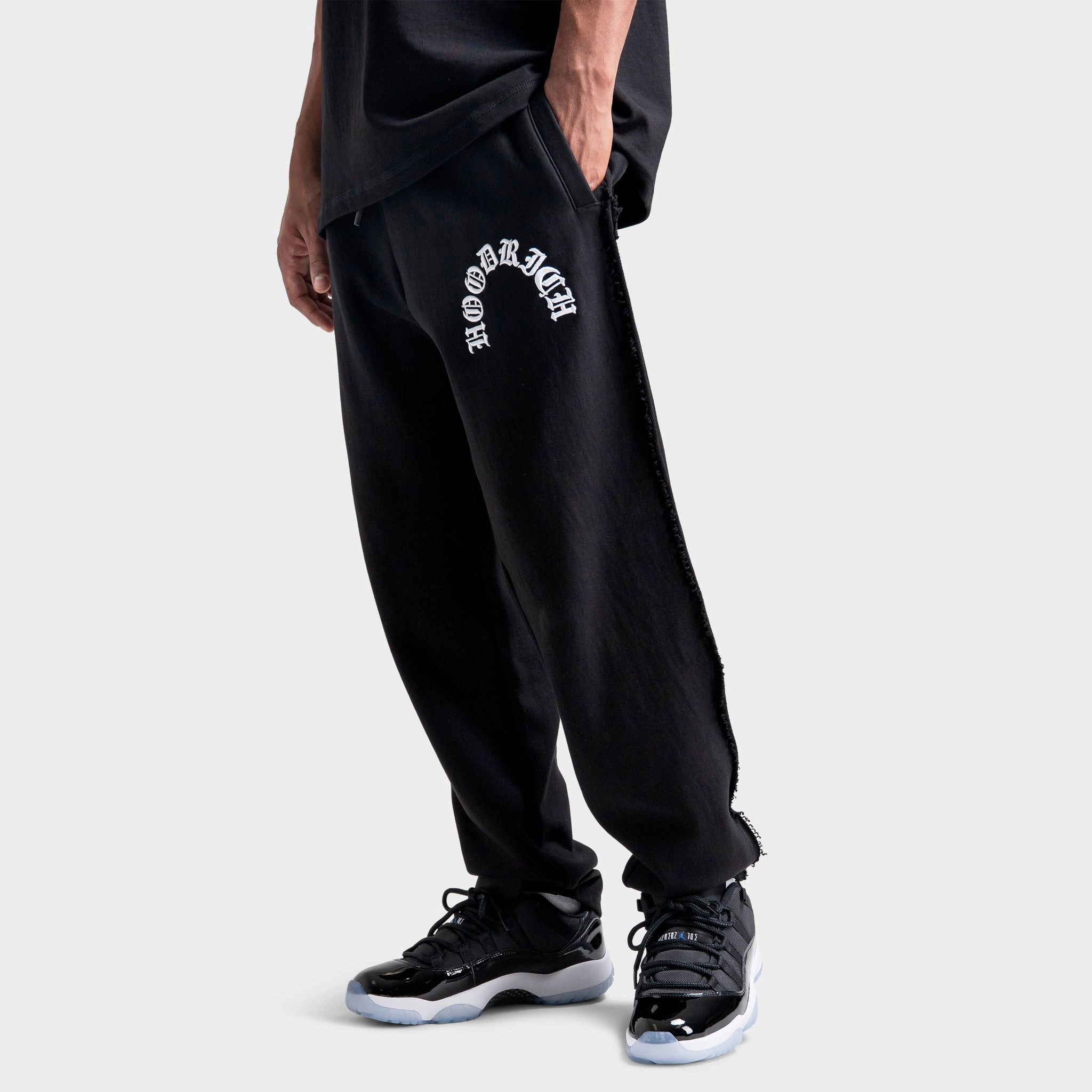 Hoodrich Helix Jogger Black / White Striped Pattern Smart Fit