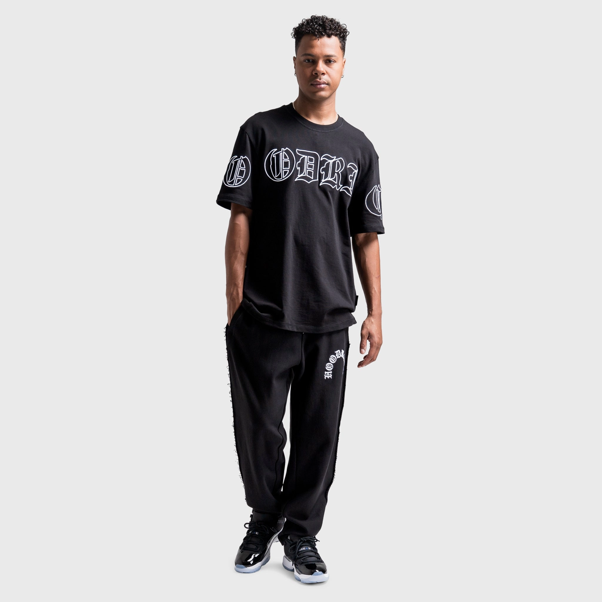 Hoodrich Helix Jogger Black / White OdorResistantFinish Stay Dry