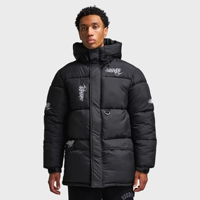 anti slip grip Neutral Look Hoodrich Multi Tag Parka Black / White