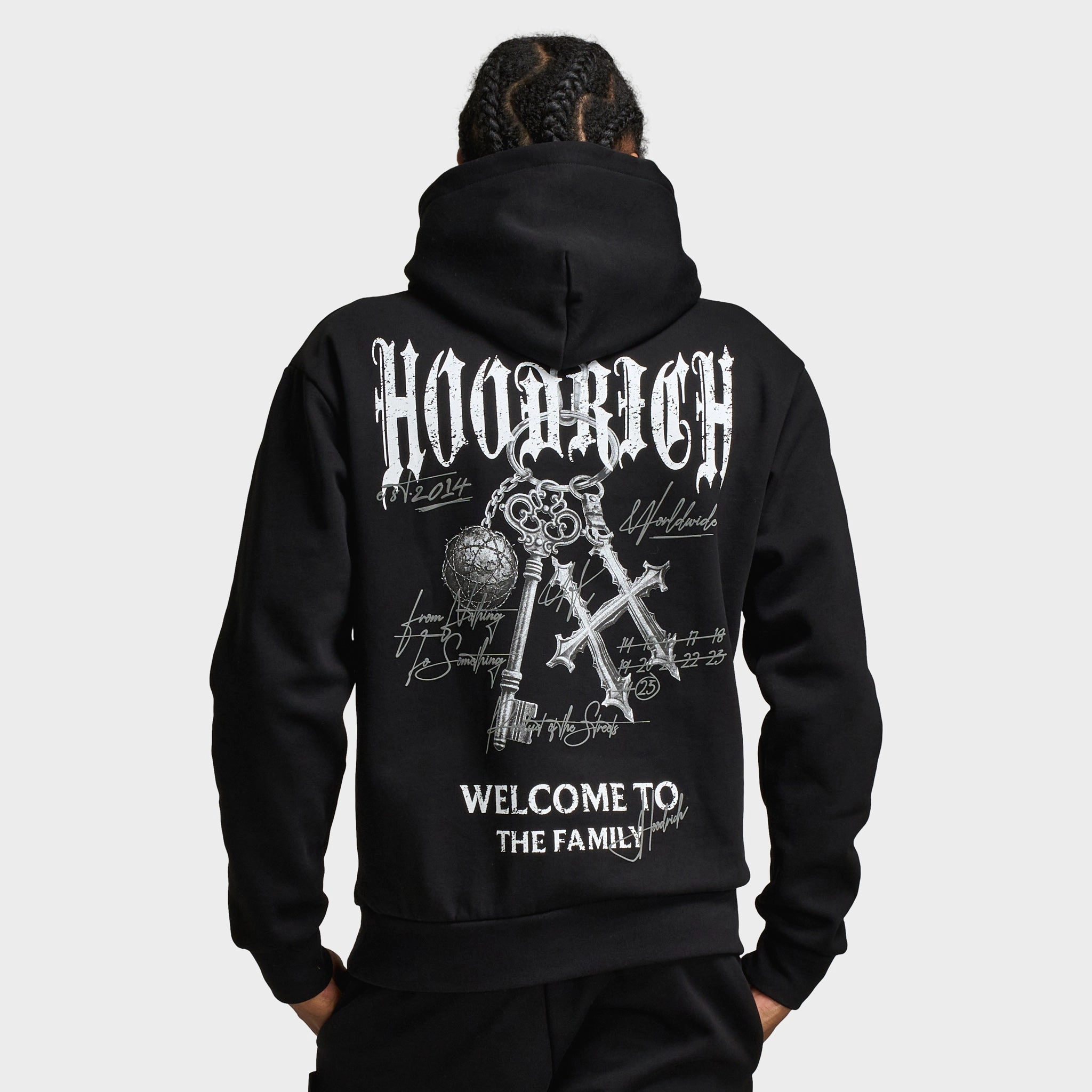 Rugged Comfort Thermoregulating Lining Hoodrich Rite Oversized Pullover Hoodie Black / White - Lava Smoke
