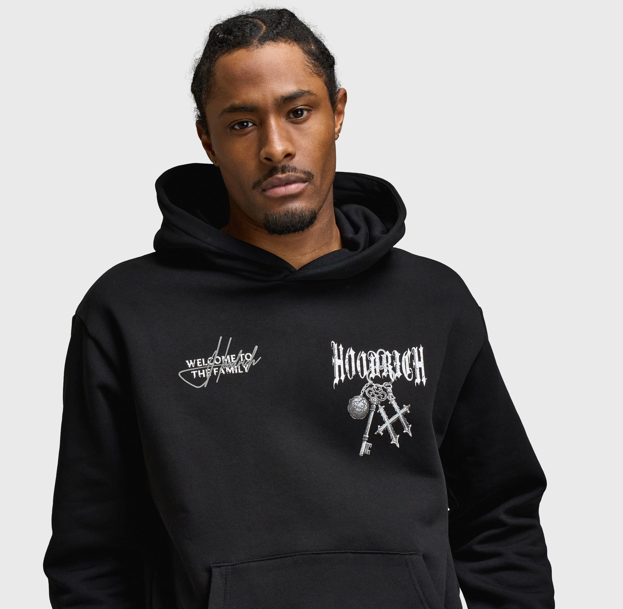 OdorResistantTreatment Hoodrich Rite Oversized Pullover Hoodie Black / White - Lava Smoke
