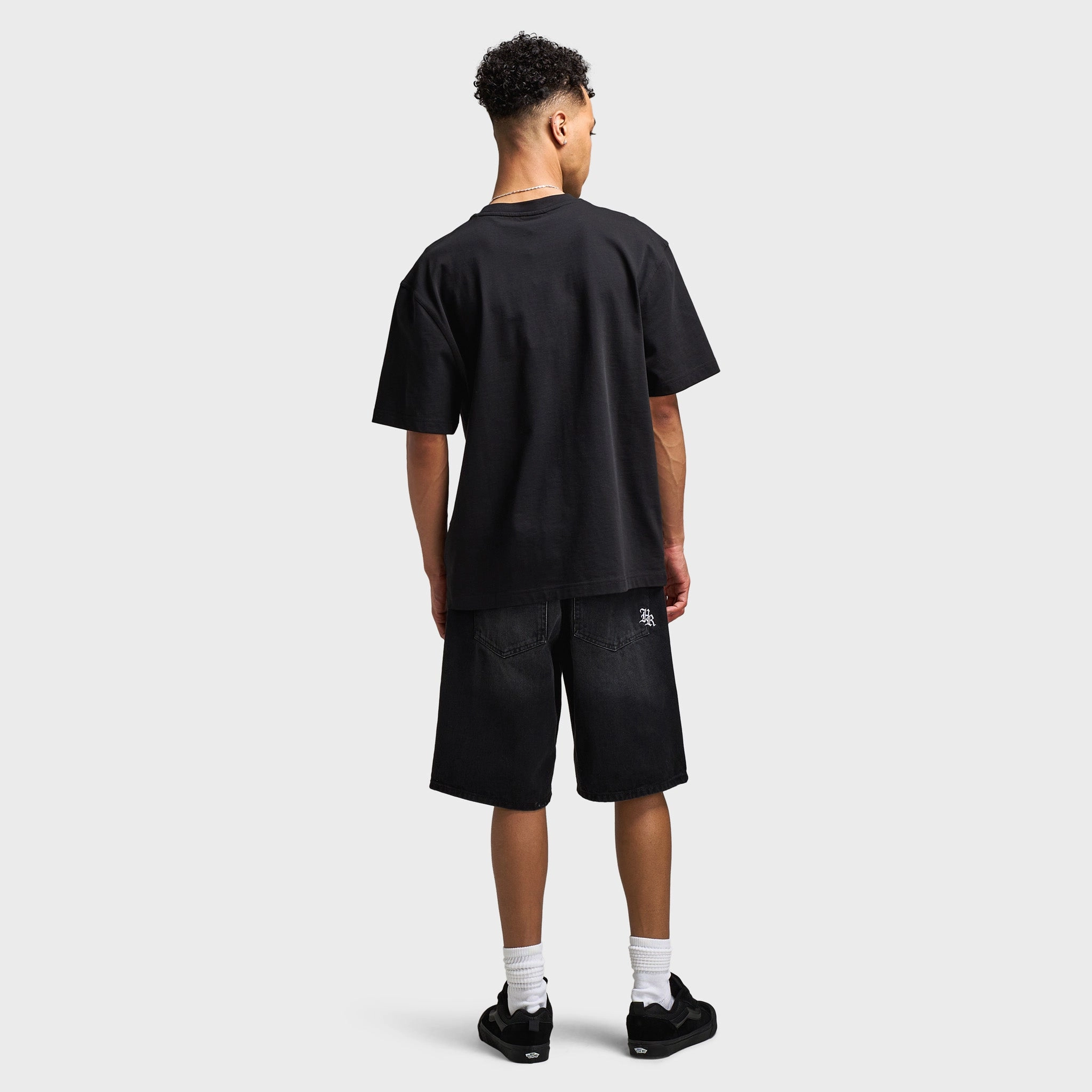 weapon upgrade Reinforced Stitching Hoodrich Ritual Oversized Graphic T-Shirt Black / White
