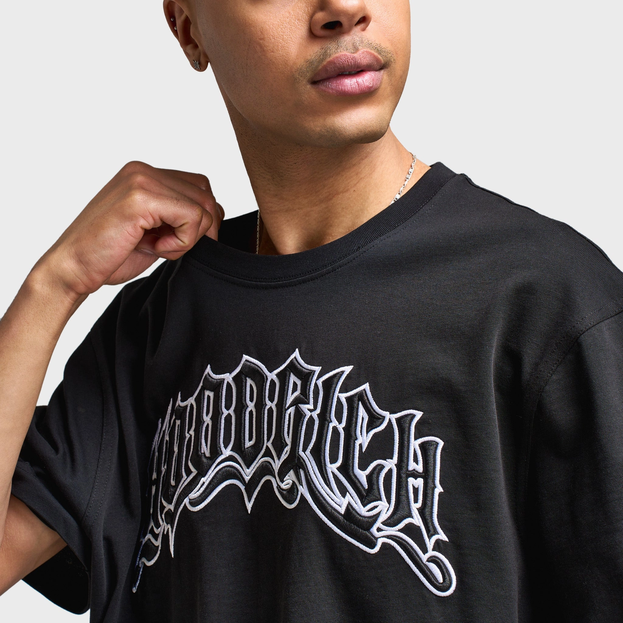 Hoodrich Ritual Oversized Graphic T-Shirt Black / White technicians Ergonomic Shape