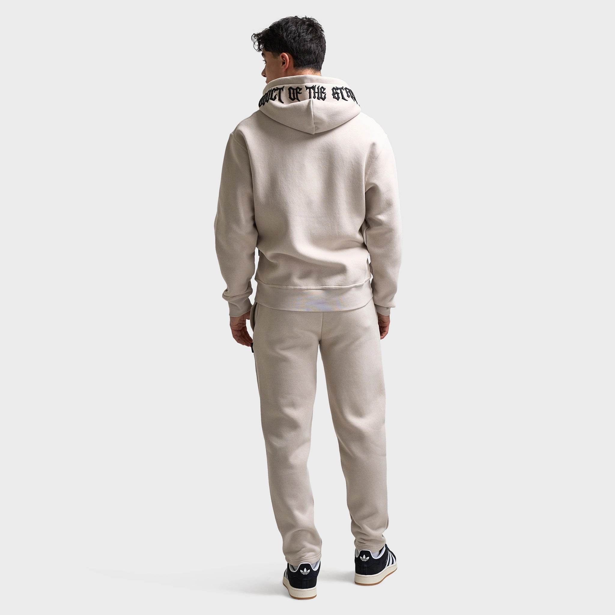 Hoodrich Ritual Oversized Zip Up Hoodie Silver Grey / Blanc De Blank - Black Modern Utility water proof