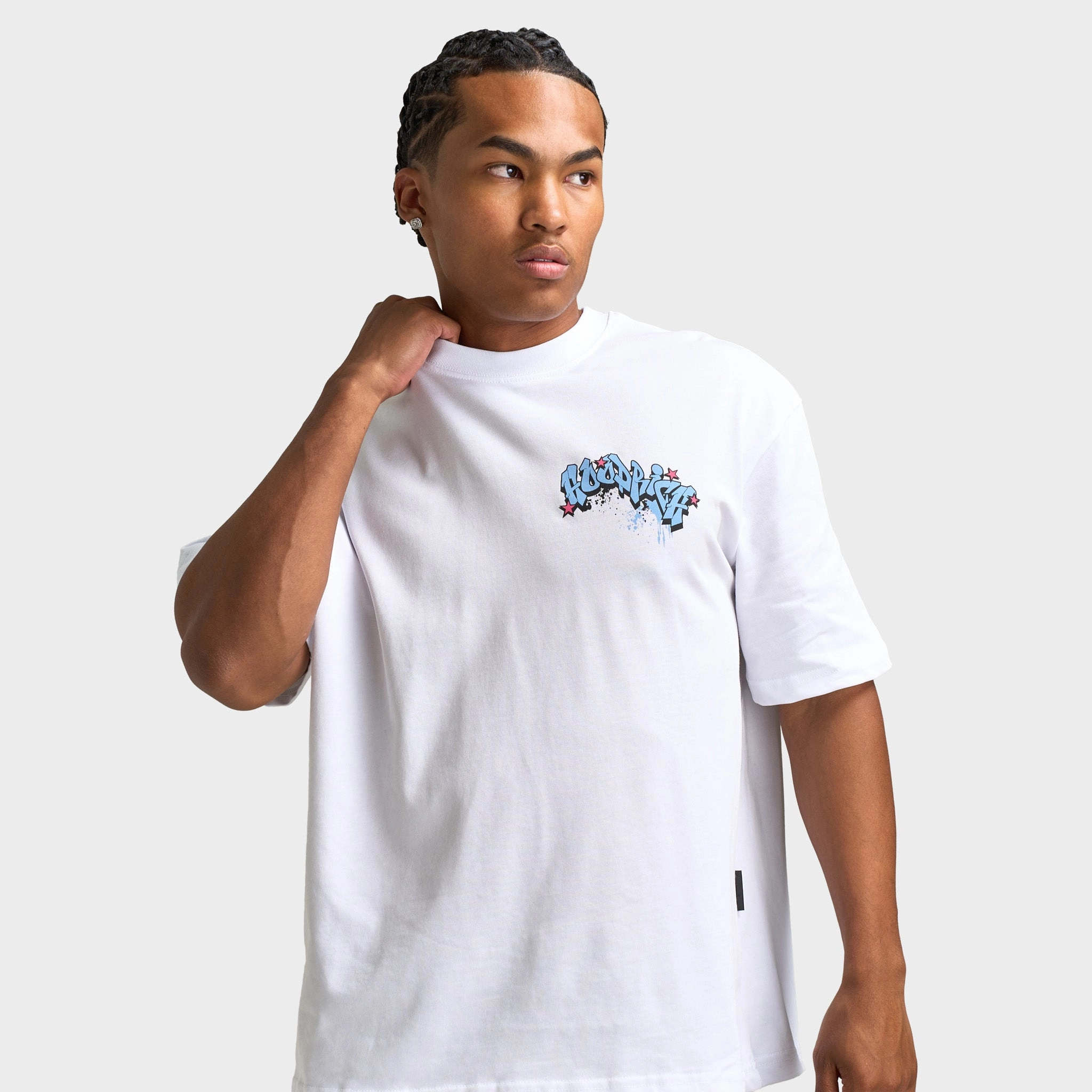 Hoodrich Segraff Oversized T-shirt White / Hot Pink - Lemon short term storage Commander - directed