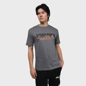 Sweat Absorbent Layer Hoodrich Splatter T-Shirt Lava Smoke / Black - Persimmon Orange