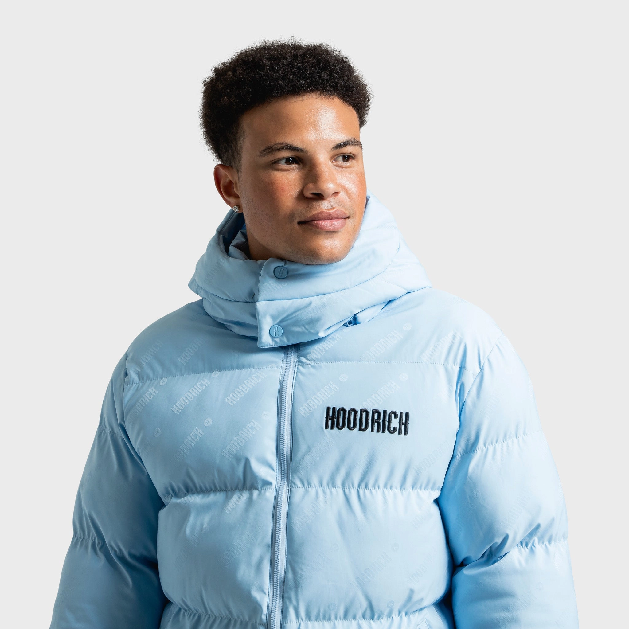 Oil Flex Fit Hoodrich Stack V2 Jacket Clear Sky / Black