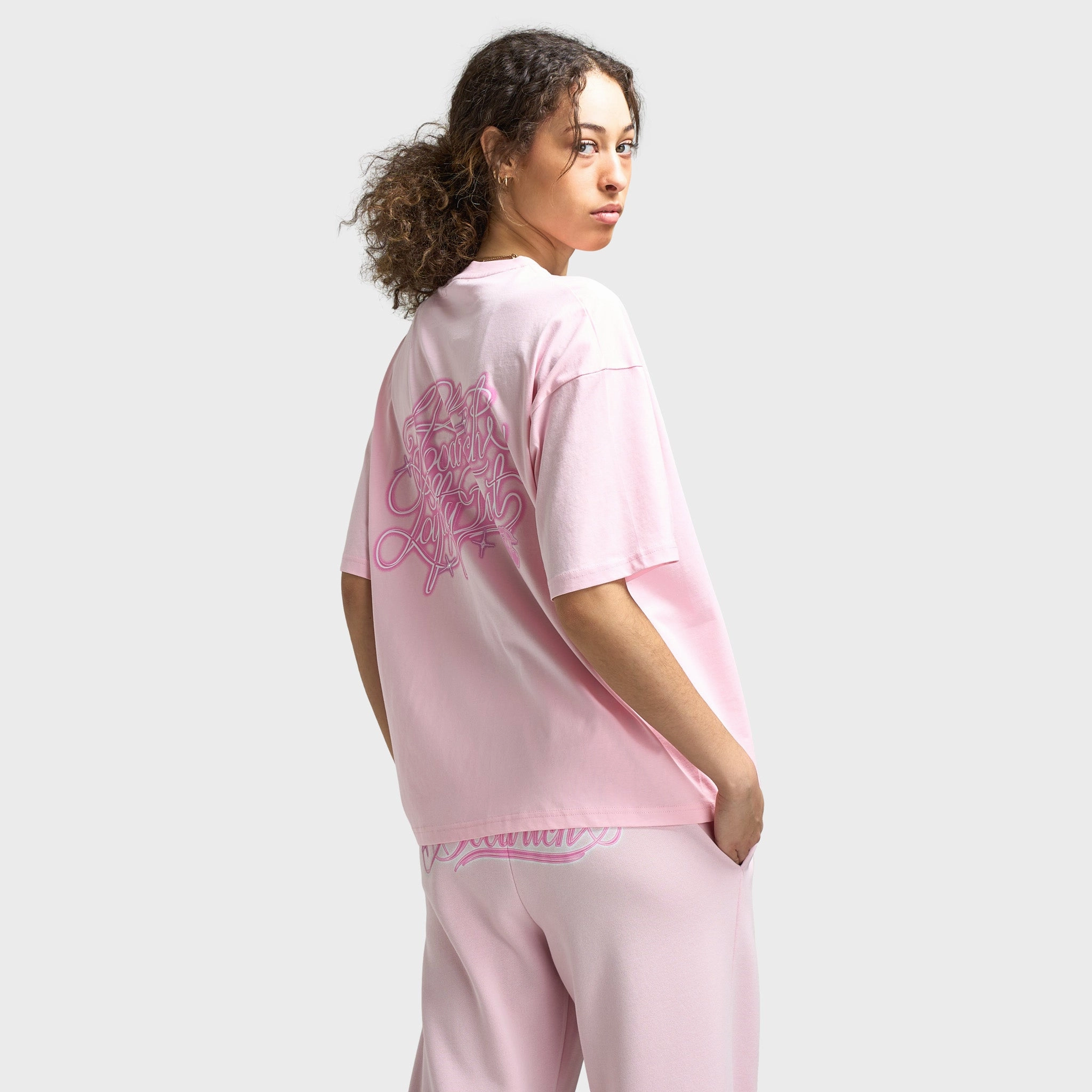Weekend Essential Hoodrich Women's Finesse Oversized Tee Festival Bloom / Pink