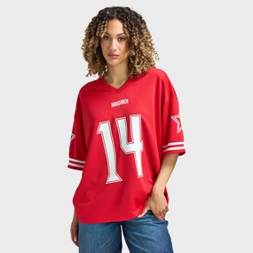 Hoodrich Women's Nova Oversized V Neck Jersey Lychee / White Seasonal Wear