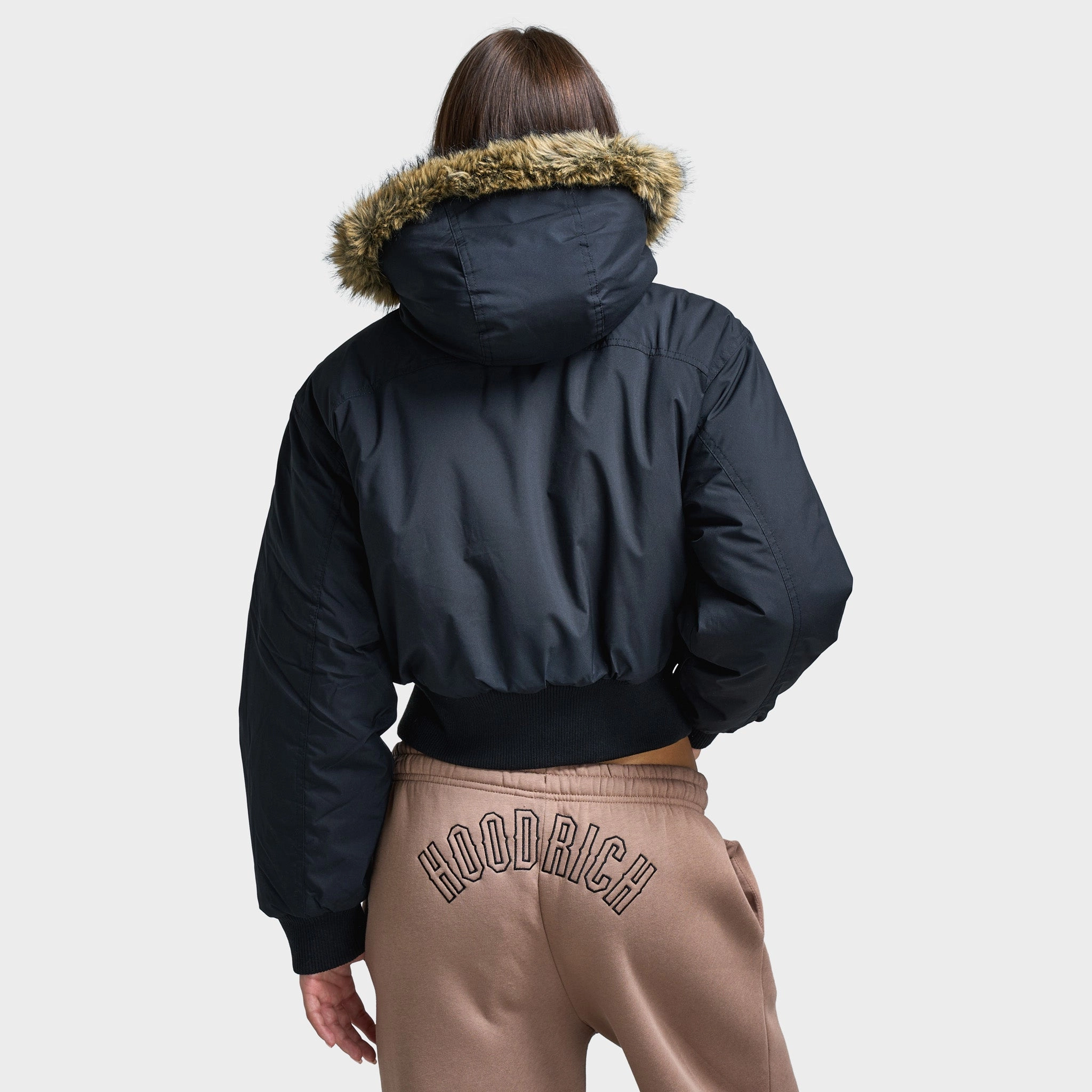 Hoodrich Women's Puffer Jacket / Black Contoured Silhouette
