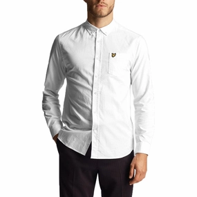 Business Event Lyle & Scott Regular Fit Lightweight Oxford Shirt - White