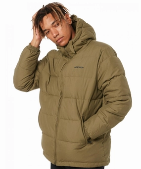DurableBlend Spirit Glow Huffer Puffer Jacket (Military Green)