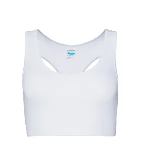 Girlie Cool Sports Crop Top | ARCTIC WHITE VersatileStyle