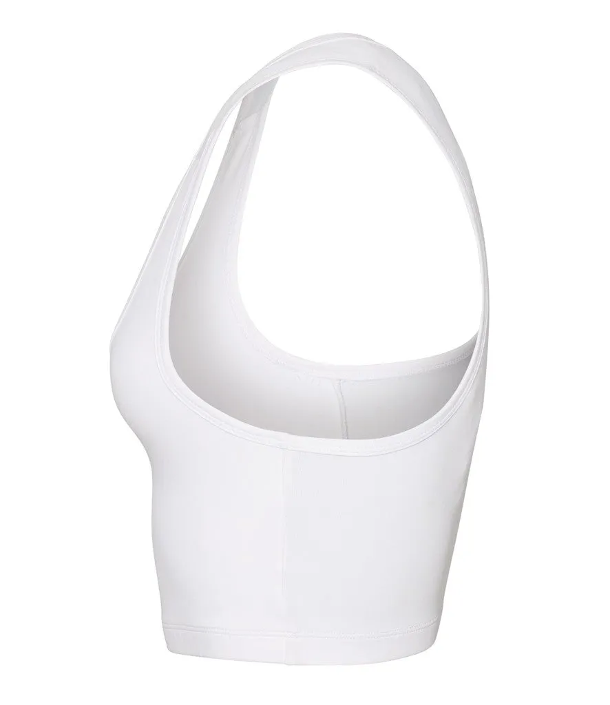 Warm Fit Girlie Cool Sports Crop Top | ARCTIC WHITE
