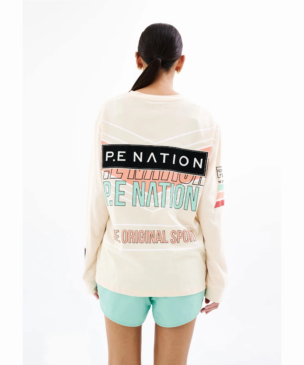 P.E Nation Rogue LS Top (Pearled Ivory) Chic Fit