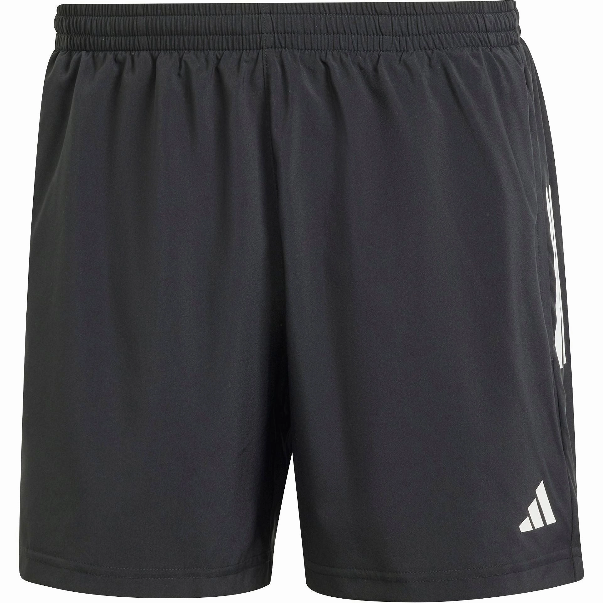 adidas Own The Run 7 Inch Mens Running Shorts - Black Abrasion Proof Fabric Low Bulk Waistband