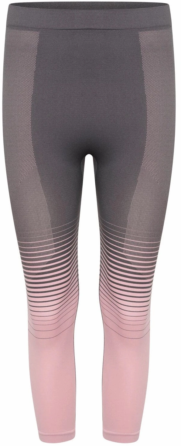 Dare2B In The Zone 3/4 Womens Baselayer Tights - Grey Lightweight Fabric warm glow