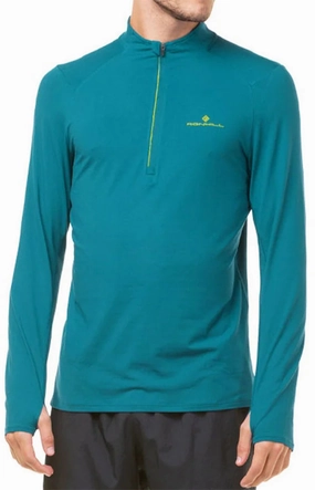 Ronhill Core Thermal Half Zip Long Sleeve Mens Running Top - Blue Wedding Gift