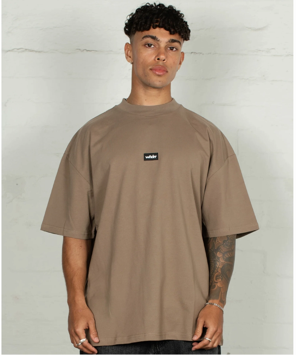 WNDRR Soho Club Tee (Taupe) PreShrunk Cotton Bold Core