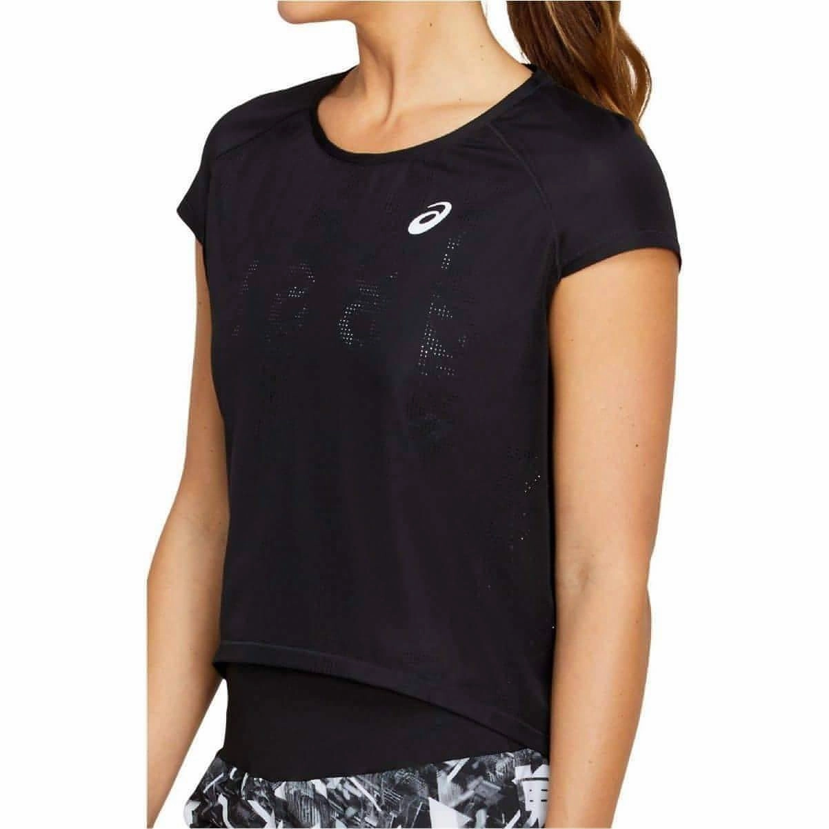 Fresh Outfit Asics Future Ventilate Short Sleeve Womens Running Top - Black
