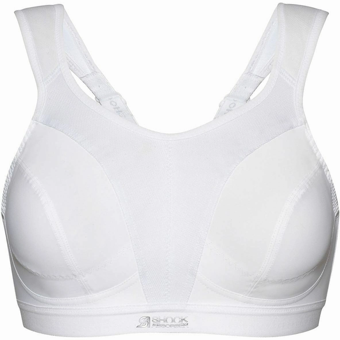 Workout Apparel Shock Absorber D  Max Womens Sports Bra - White