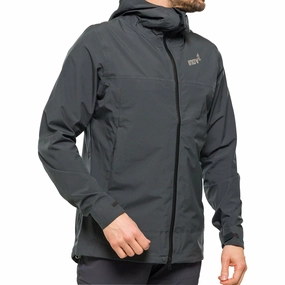 Inov8 VentureLite Mens Waterproof Jacket - Grey Daily Commute Wear