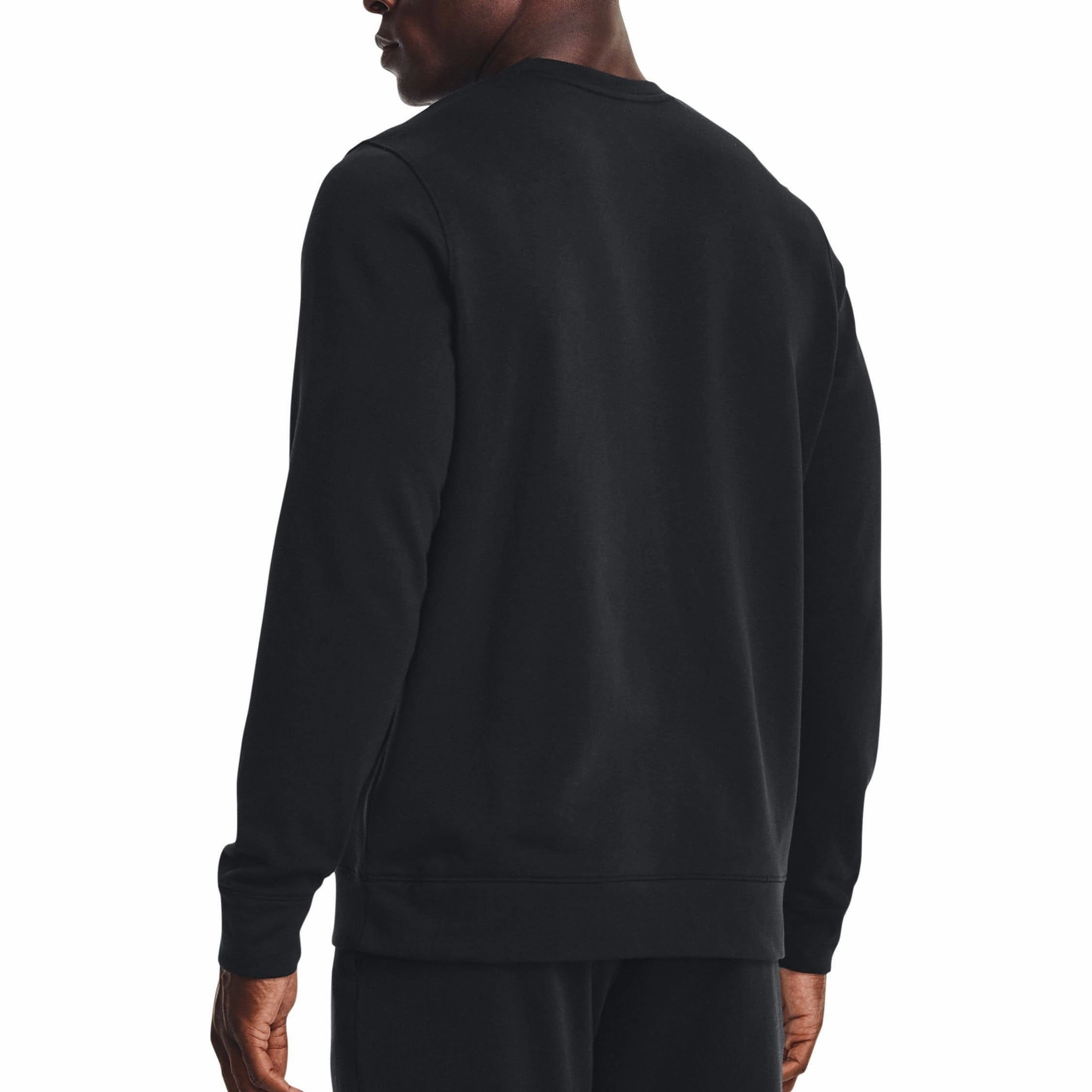 Under Armour Rival Terry Logo Mens Sweatshirt - Black Fame Glow