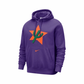 Modern Fit Vegan Safe Nike NBA Phoenix Suns Club City Edition Fleece Pullover Hoodie
