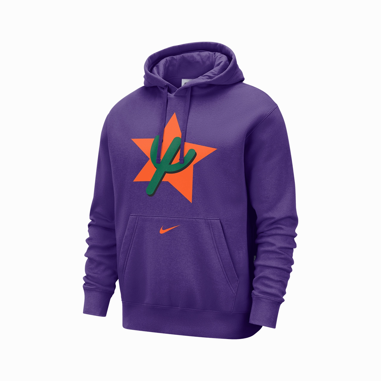 Modern Fit Vegan Safe Nike NBA Phoenix Suns Club City Edition Fleece Pullover Hoodie